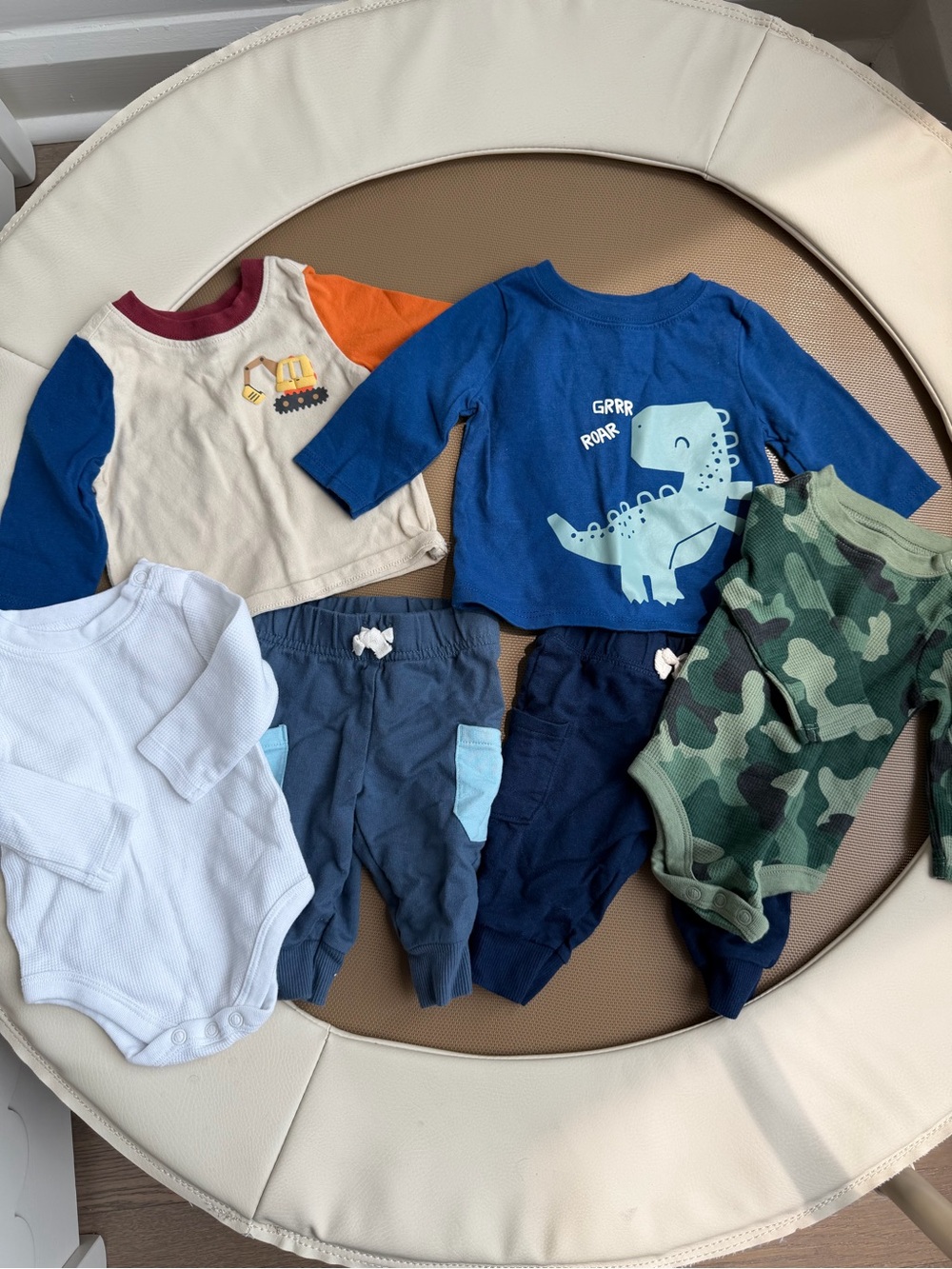 Baby boy 0-3 month bundle pants tops onesies NWT